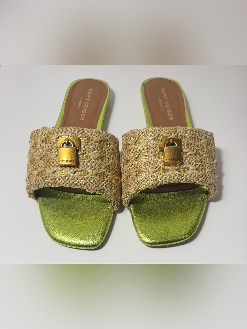 Geiger London Brixton Lock Slide Sandal Size EUR 40/ US 9